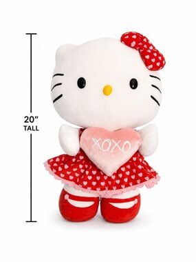 20” the Sanrio Hello Kitty Valentine's Day "XOXO" Large Plush Greeter 2017